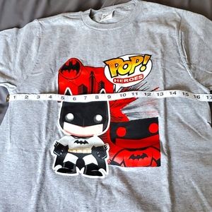 NWOT.  Grey T-shirt with Batman Pop! Print